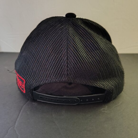 Pabst Blue Ribbon Hat Cap Snap Back Black White DOPE Mesh Trucker Ball Mens - Picture 4 of 15